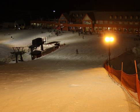 スキー場ナイター照明